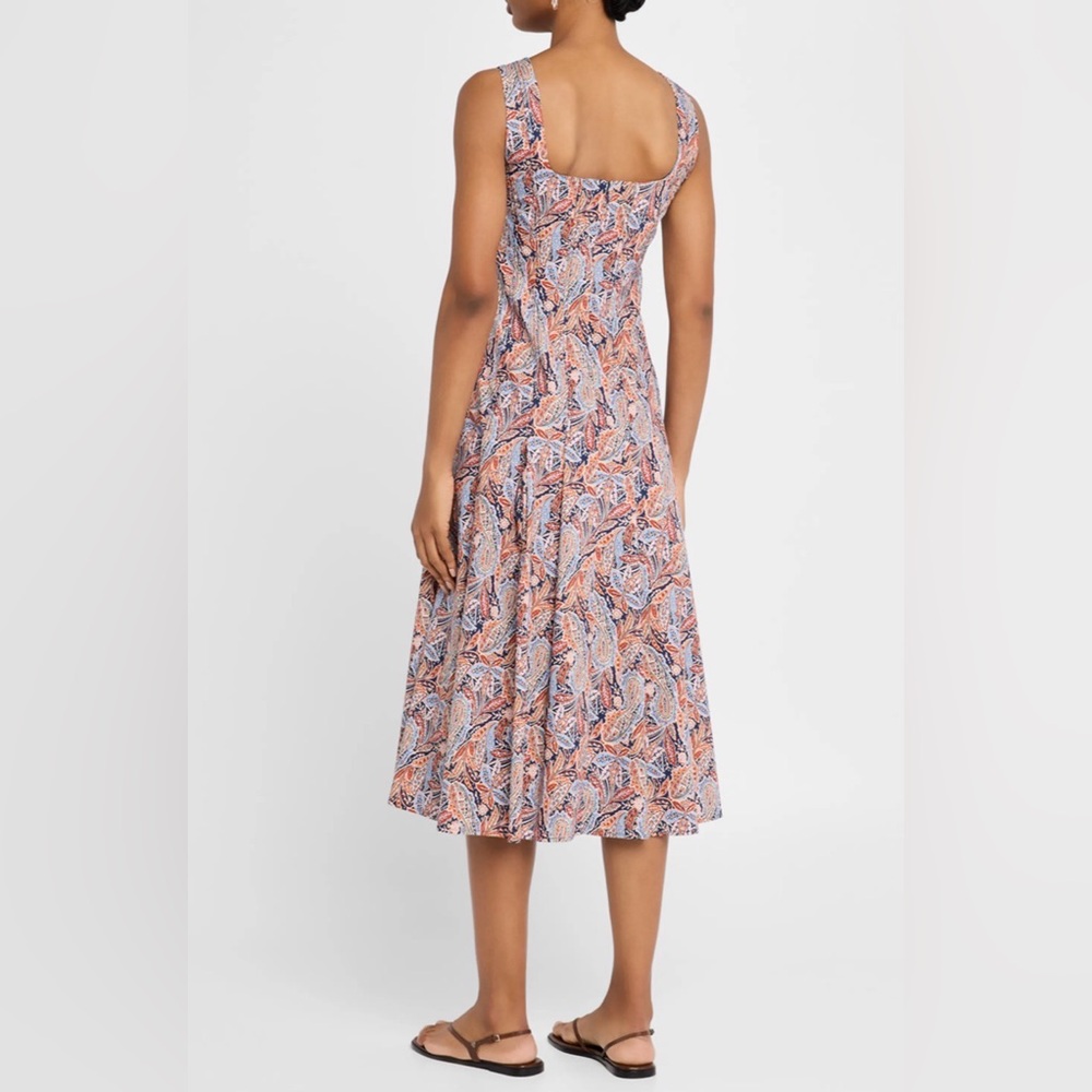 Veronica Beard Jolie Paisley Midi Dress - Picture 3 of 9
